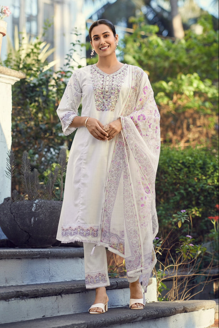 Embroidered Three-Piece Suit