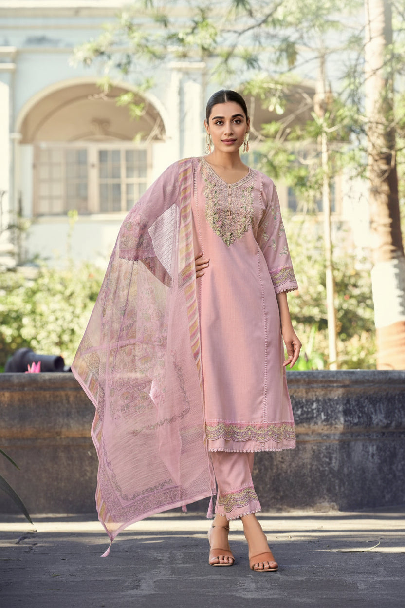 Embroidered Three-Piece Suit