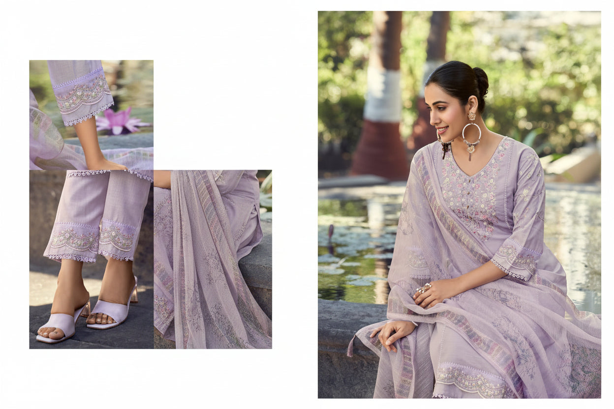Embroidered Three-Piece Suit