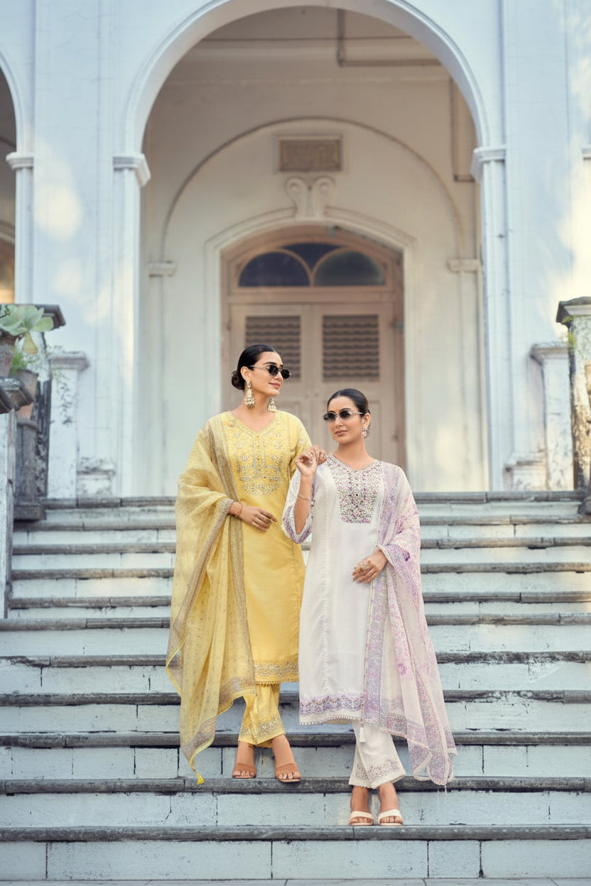 Embroidered Three-Piece Suit